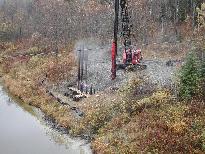 East Side Pile driving nearing completion - Click for larger image