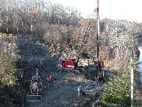 West Side pile driving nearing completion - Click for larger image