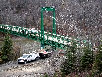 Work progresses on the bridge - Click for larger image